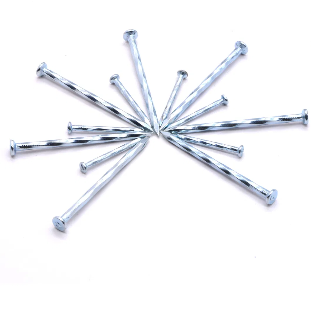 Stainless Steel Nails Angular Spiral Shank Hardened Stainless Steel Concrete Nail