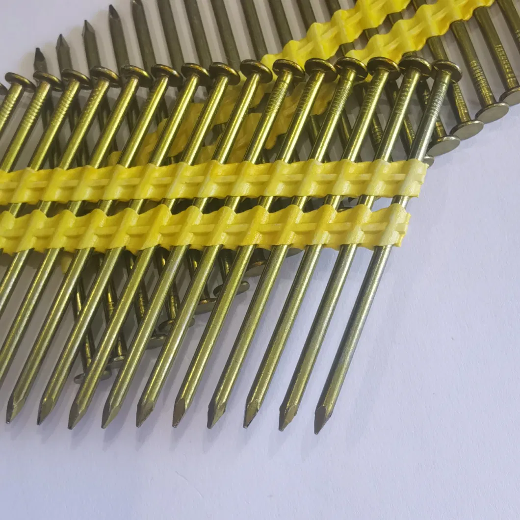 Customized Specification Plastic Framing Nails Strip Nails for Wood