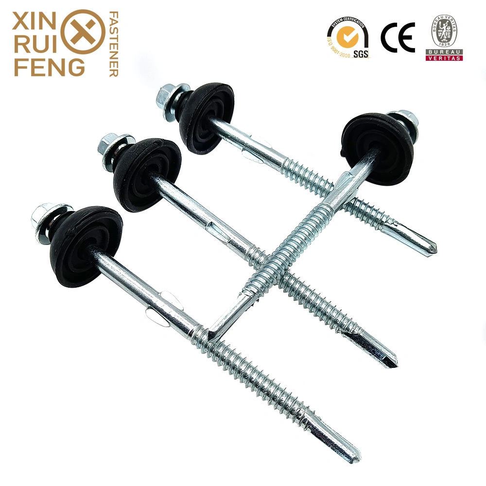 Canton Fair Wholesale Building Fastener Roofing Wing Teks Sawed Teeth Umbrella Washer Hex Head Self Drilling Screws