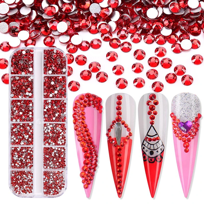 3600PCS Nail Decoration Rhinestones DIY Diamond Accessories Nail Box Art