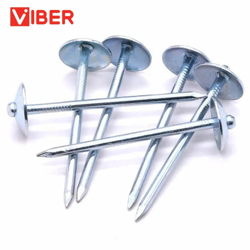 Q195 Galvanized Umbrella Head Smooth/Twist Shank Roofing Nails