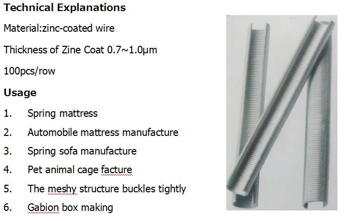 Plastic High Quality C Type Nails/Fence Staples 100 PCS Nails C Ring Series