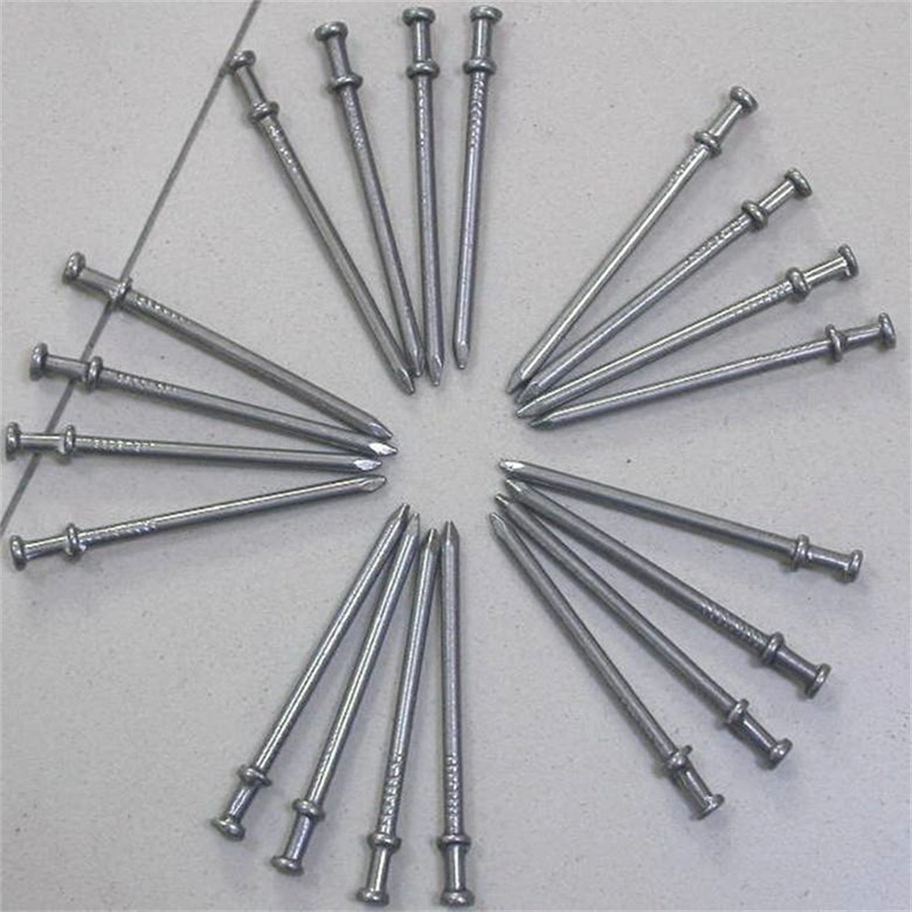 Low Carbon Steel/Double Strand Polished Nail/Round Head Construction Connector/Double Cap Nail