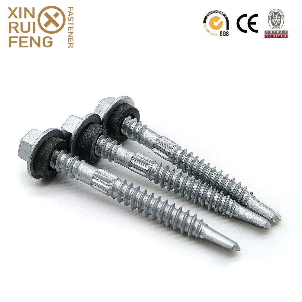 Xinruifang Fastener Composite Panel 304 (A2) Stainless Steel Bimetal Bi-Metal Hex Self Drilling Screws