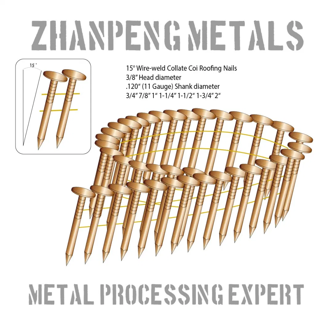 1 3/4 in. Wire Collated Bright Screw Shank Pallet and Framing Nails