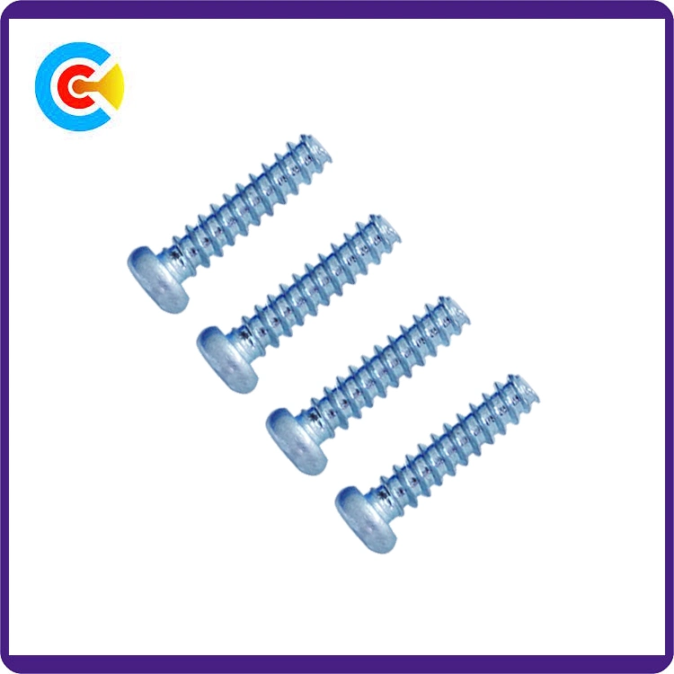 Carbon Steel/4.8/8.8/10.9 Flower Pan Head/Flat Tail Self-Drilling/Tapping Screw for Furniture/Kitchen/Cabinets