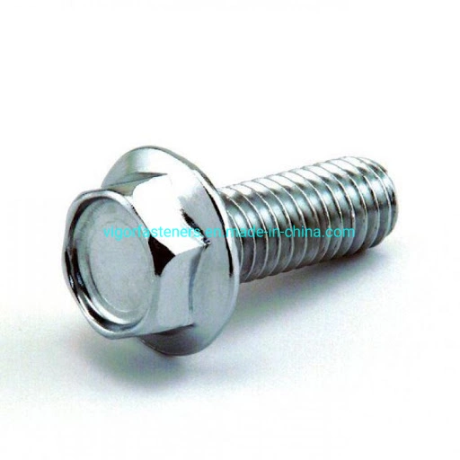 DIN6921 10.9 Galvanized Zinc Hex Flange Head Cap Screw Bolt with/Without Serration