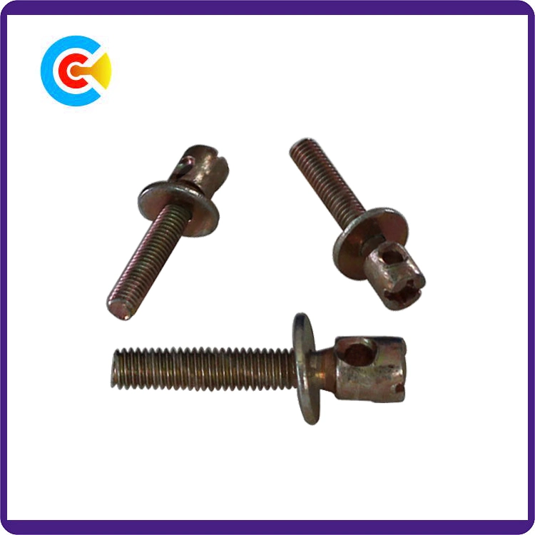 DIN/ANSI/BS/JIS Carbon-Steel/Stainless-Steel 4.8/8.8/10.9 Galvanized Phillip/Slot Flat Pad Combination Lead Screw