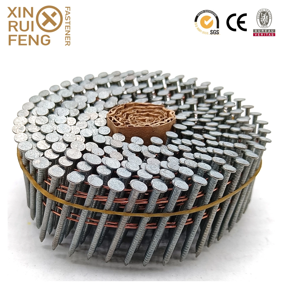 Xinruifeng Fastener Good Quality 12 Guage 1&quot; 1-1/2&quot; 1-3/4&quot; Eg. Ring Shank Plastic Round Cap Roofing Nails