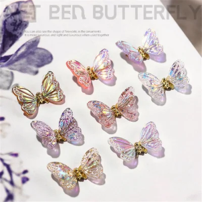 Nail 3D Butterfly Nail Art Accesorios Nail Art Zircon 3D Caracol mariposa Charm