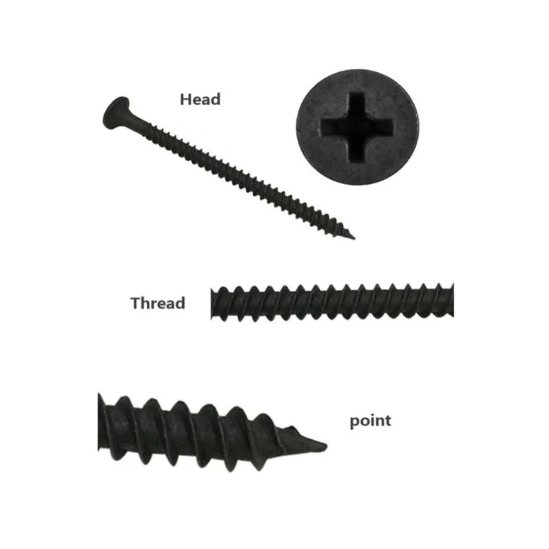 Black/Gray Phosphate Bugle Head Gypsum Board Screw Coarse Thread Tornillos Drywall Screw for Drywall