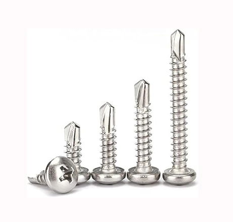 China Screws Drilling End Screw Set Round Pan Head DIN7504n Self-Drilling Self-Tapping M4.2 Metal Screws for Sheet Metal Mounting