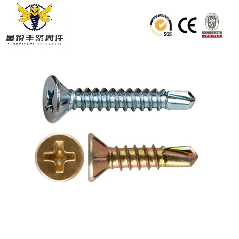 Galvanized Csk Head Tek Self Drilling Screw Flat Window SDS Screw