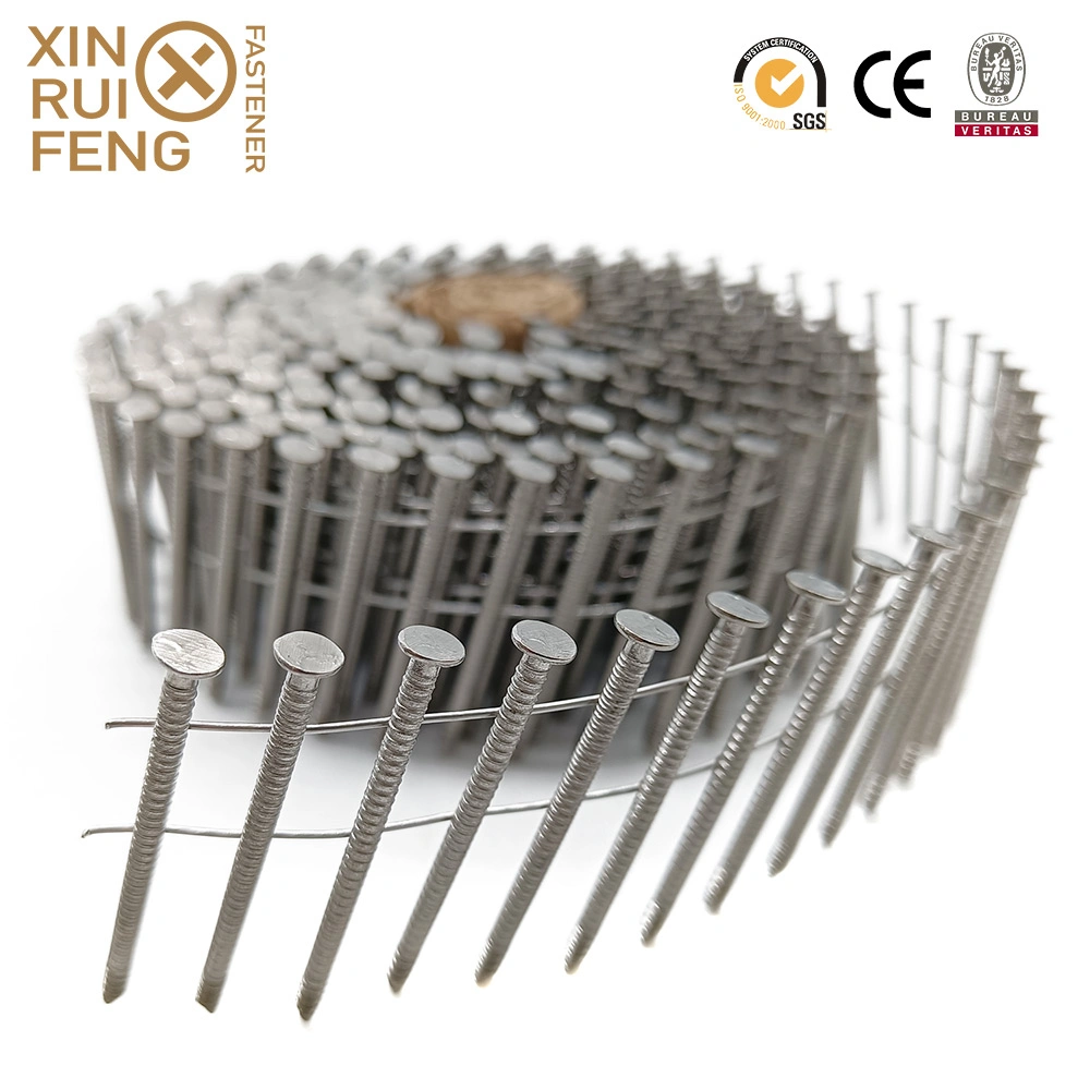 High Quality HDG Smooth Shank Nail / Finish Nails/ Collated Framing Nails/ Roofing Nails Wire Coil Nails with CE for Pneumatic Nailer &amp; Wood Pallet