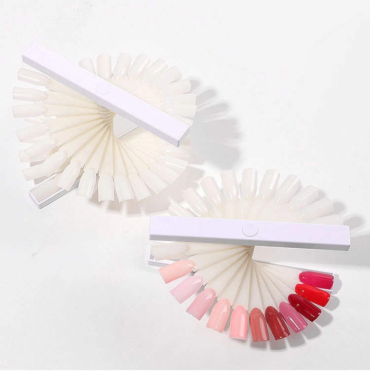 Fashion Spiral Display Stand Nail Polish Color Card Fan-Shaped/Umbrella-Shaped Nail Mold Nail Display Card