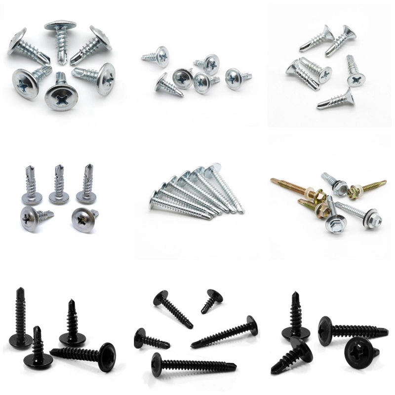 Tek Screw Hex Head Clear Zinc Factory Price