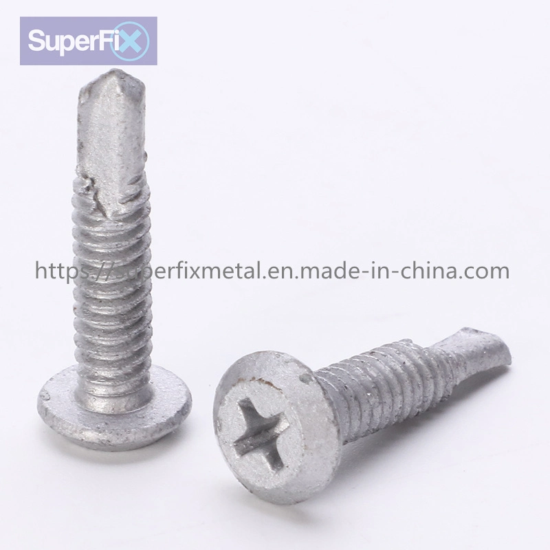 C1022 Phillips Wafer Head 8 Nibs Self-Drilling Ruspert Ceramic Coating Concrete Screw