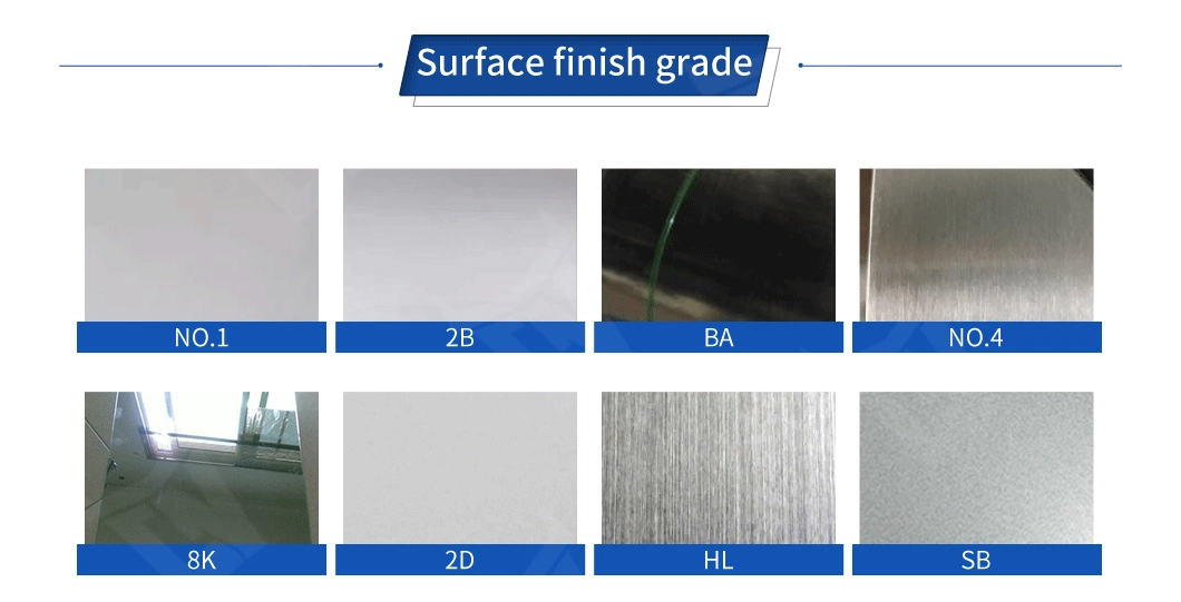 Hot/Cold Rolled No. 1 2b Ba Hairline Mirror Polished 201 202 304 316 310S 309S 321H 409 430 904L 2205 Stainless Steel/Aluminum Coil