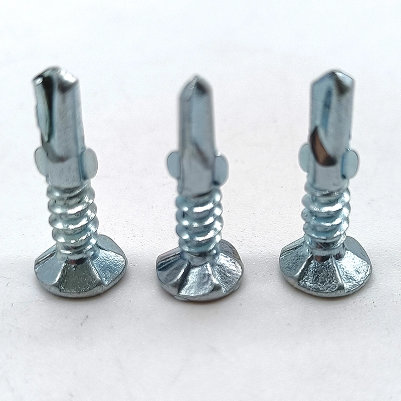 Xinruifeng Fasteners Zinc Plated Wings Teks Fiber Cement Csk Self Drilling Screws