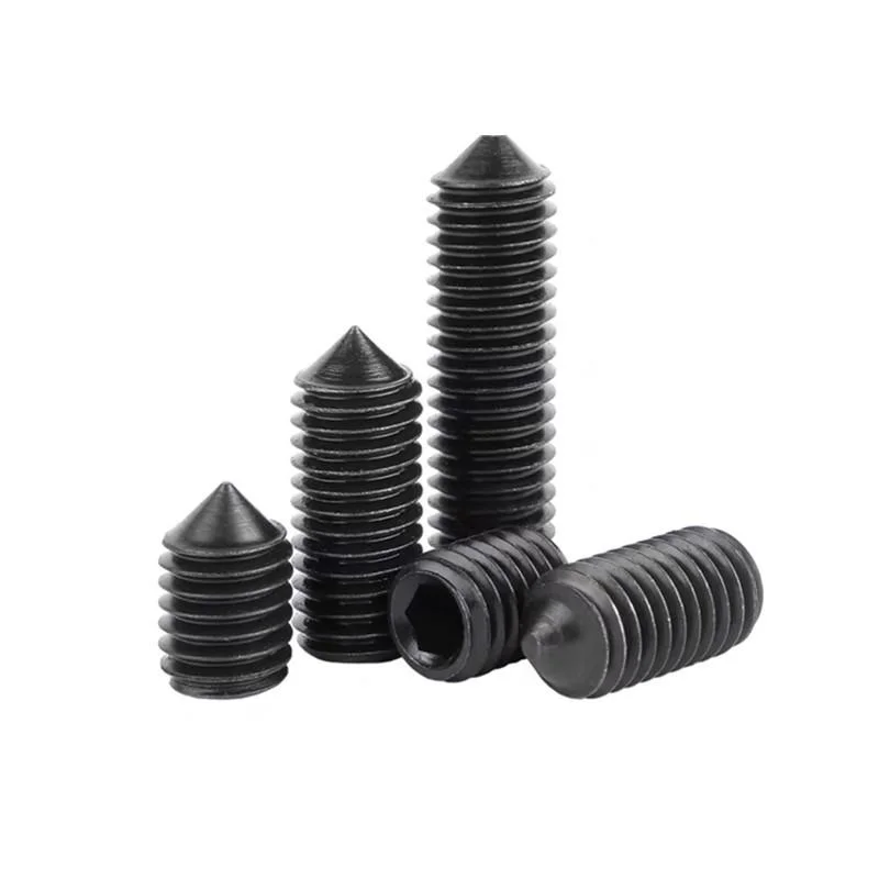 M4 X 5mm SS304 Serrated Hex Socket Cup Point Set Screw DIN916K