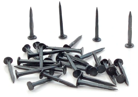 1 Inch Steel Cut Tacks / Flat Head Hand Cut Shoe Tacks and Square Body Nail / Blue Decorative Nail Iron DIN