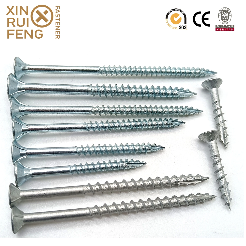 Xinruifeng Fasteners Zinc Epoxy Structural Assembly Full Thread Type 17 4 Cut Point 6 Lobe Socket T-Star Csk Flat Head Chipboard Wood Construction Screws