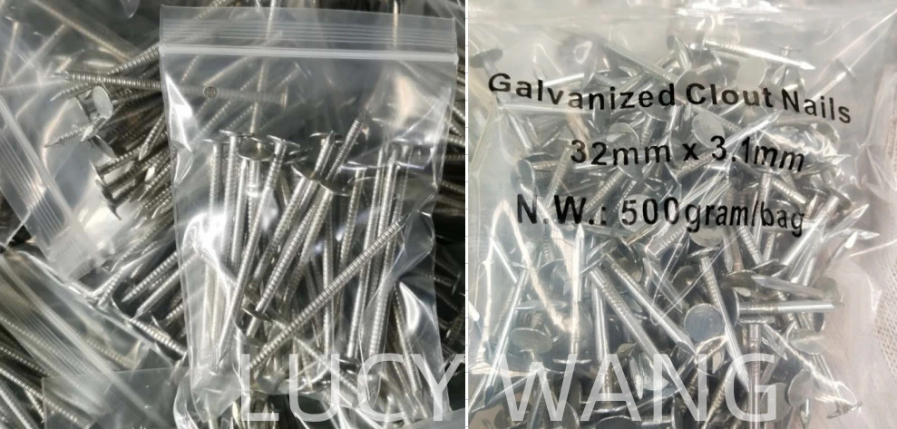 China Direct Factory Sale Large Head Roofing Nails Flat Clout Nails, Cupper Nail