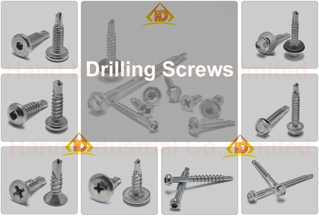 St3.9 St4.2 St4.8 SS304 Phillips Truss Wafer Head Self Drilling Screws for Sheet Metal