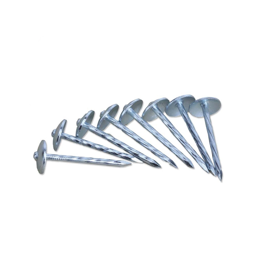 Umbrella Head Roofing Wire Nails Twisted Shank