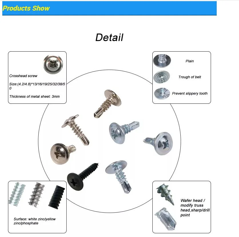 Truss Head Phillips Self Drilling Screws M4.2 for C1022A /SDS Screw