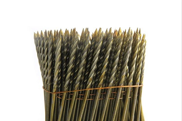 2-1/4&prime; &prime; X 0.099&prime; &prime; Spiral Shank Ring Shank Yellow Coated Collated Framing Coil Nails