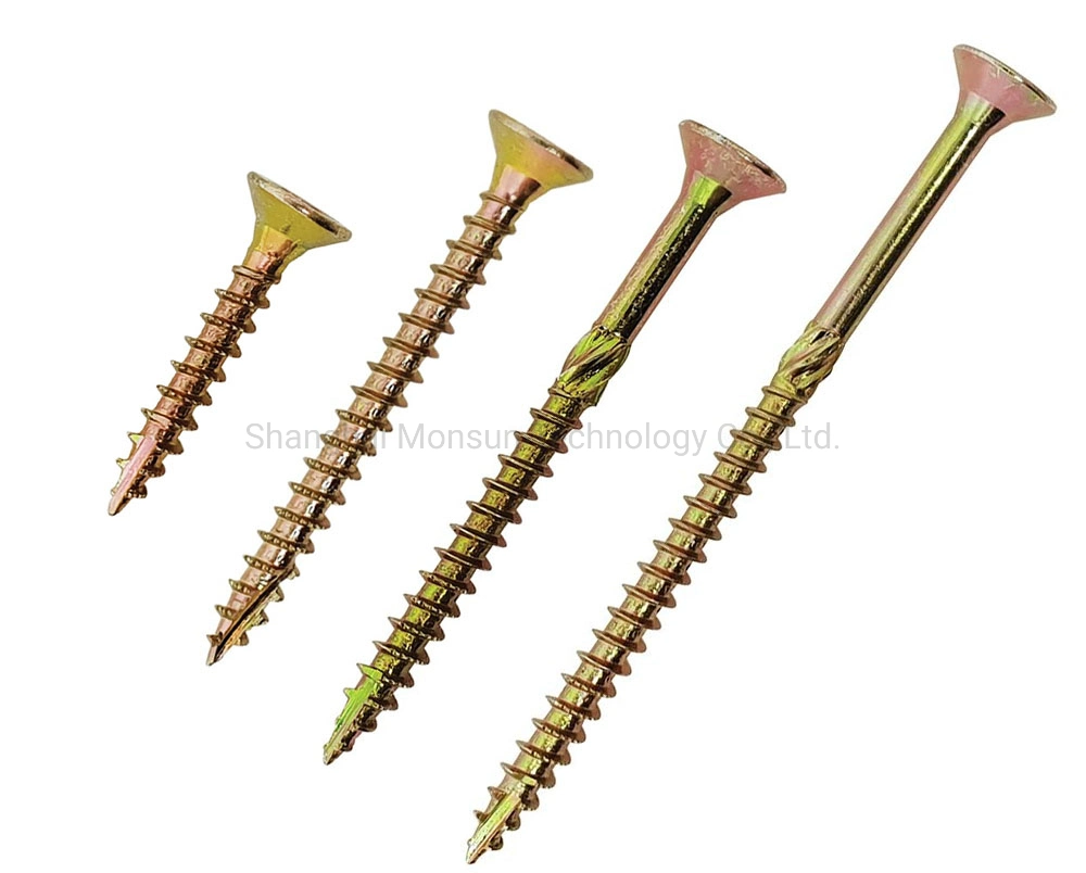 Saw Thread Serrated Thread Cutting Point Countersunk Head Star Drive Pozi Recess Deck Screws Chipboard Screw