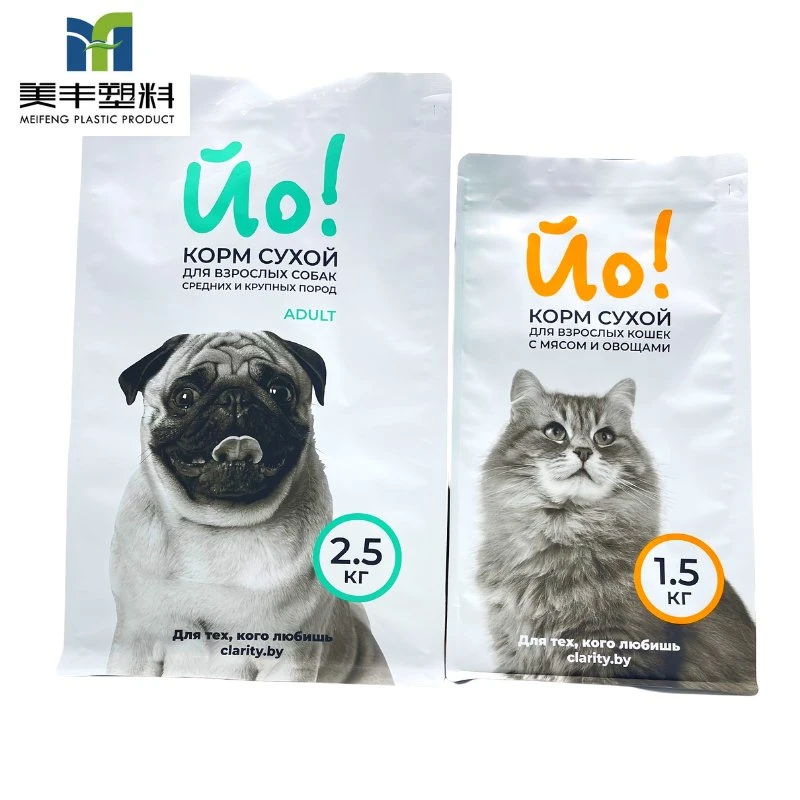 Custom Printing Large Size Dog Food Cat Food Bags Pet Treats Bags Aluminum Bags Flexible Gravure Zipper Plastic Packaging Ziplock Mylar Dry Pet Food Package