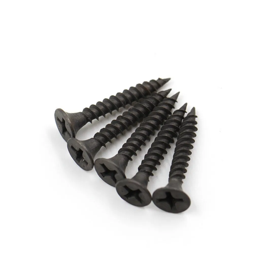 High Quality Factory Price C1022A Black Head Fine Thread Drywall Screw Tornillos