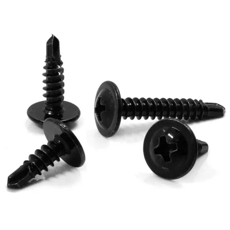 M4.2 M4.8 #8 #10 Black Phillips Sheet Metal Tek Modified Truss Head Self Drilling Screws