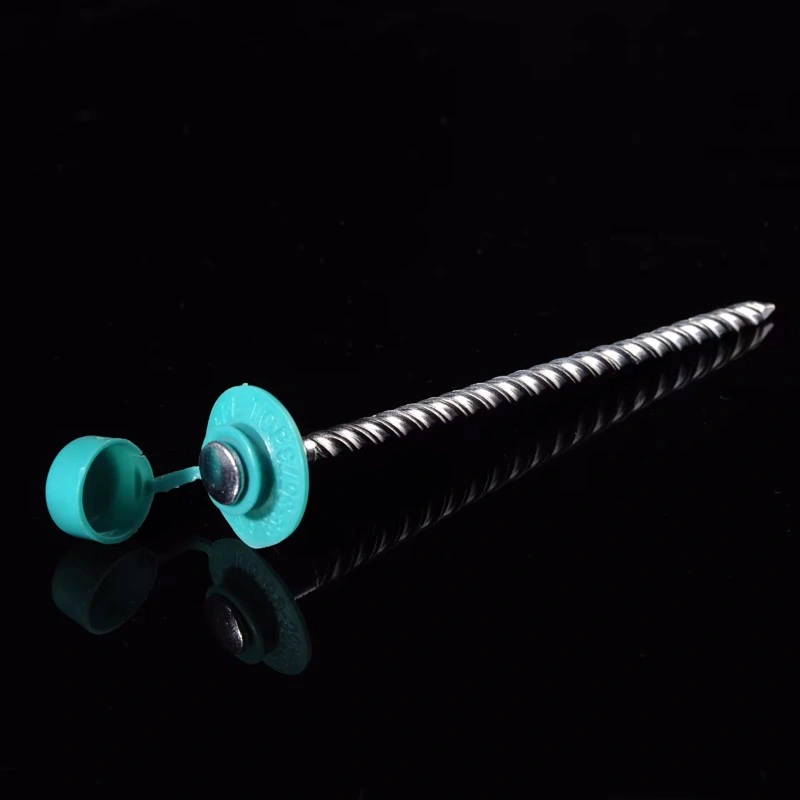 12g 7/8&quot; Plastic Cap Nails with Ring Shank Plastic Roofing Nail