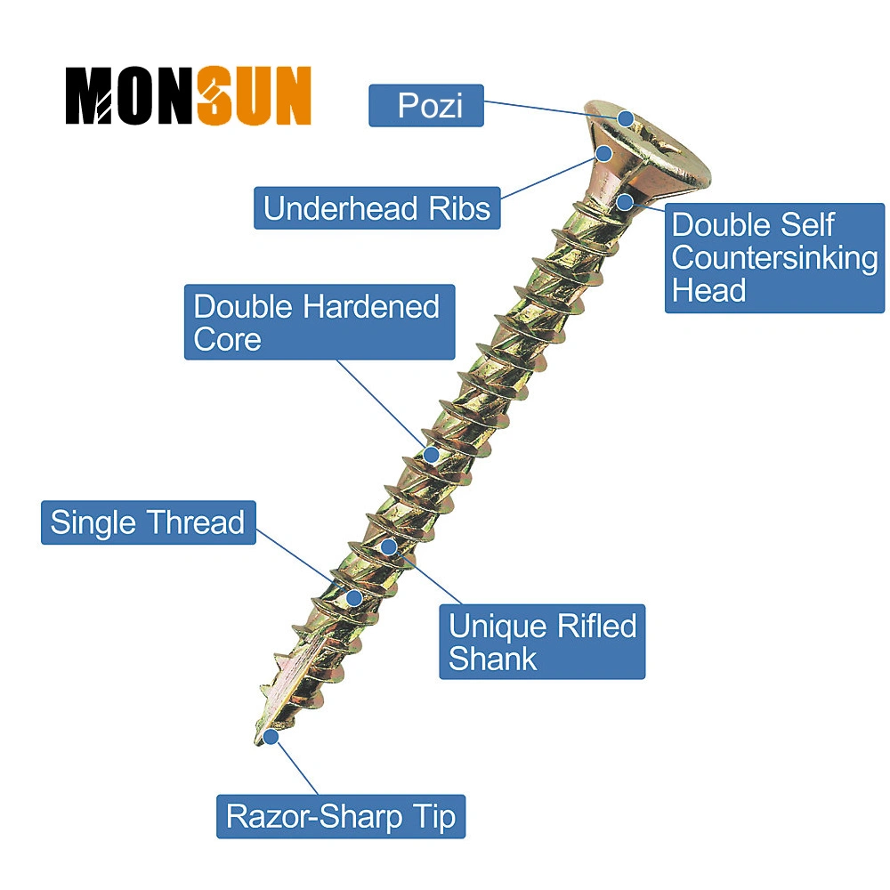 Torx / Pozi Drive Self Tapping Multipurpose Wood Screws Tornillo Madera Turbo II