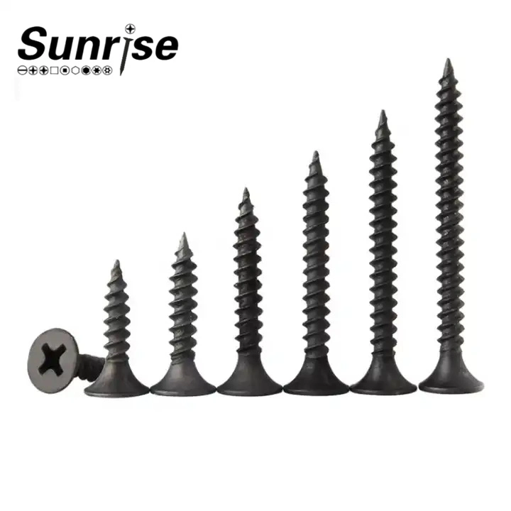 Flat Bugle Head Gray Phosphate Fine Coarse Drywall Screws