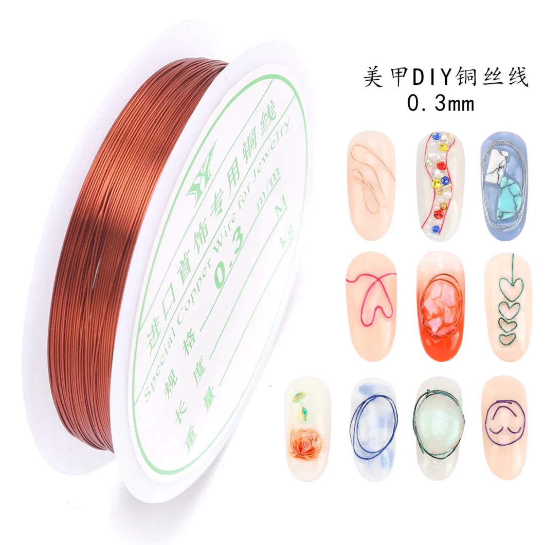 Copper Wire Nail Beauty DIY Decorations Nail Charms