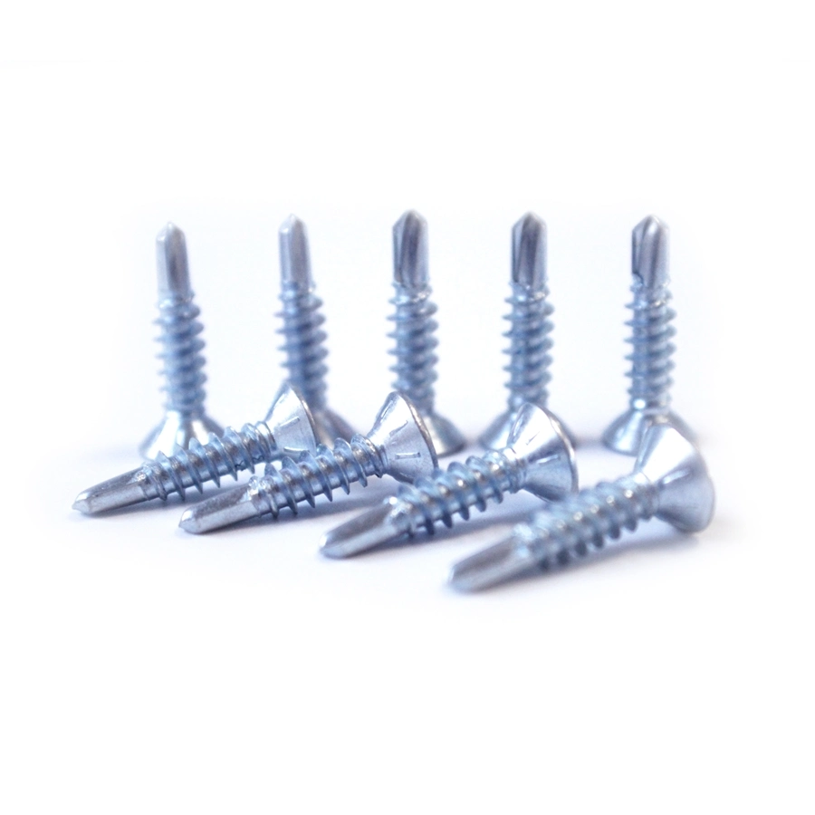 #8-18X1-1/4&quot; for Light Duty Zinc Plate Phillips Wafer Head Self Drilling Screws