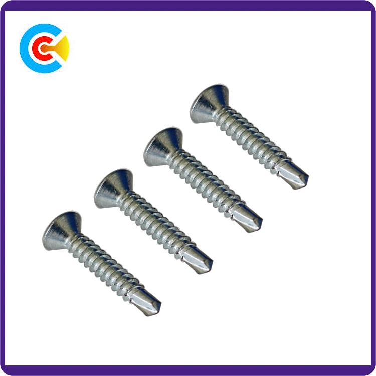 Zinc Plated Metal Machine Bugle Head Phillips Self Drilling Screw