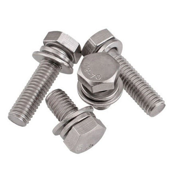 Sems Screws Factory Phillips Hexagonal Cross Recessed Head Machine Sems Screw with Both Spring Screws Washers