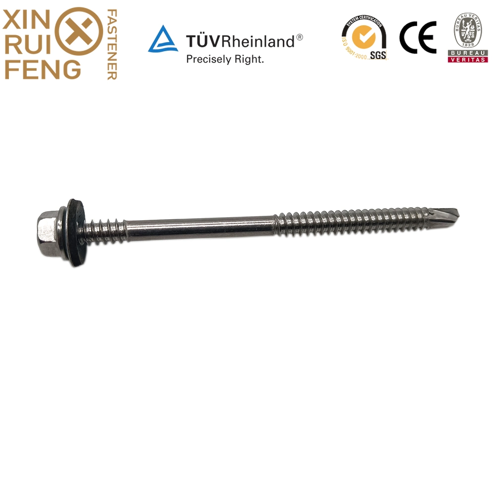 Xinruifeng Fastener Ruspert Coating Guard Class 3 4 Sst1000 Sst 1500 Timber Building Purlin Crest Roofing Ruspert Zinc Hex Washer Head Self Drilling Screws