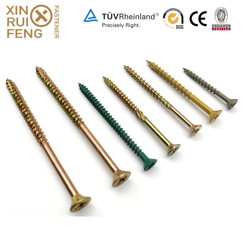 Xinruifeng Fasteners Zinc Ruspert pH. Torx Square Pozi Drive Bugle Csk Head Band Collated Hi Lo Thread Self Tapping Drilling Wood Chipboard Deck Drywall Screws