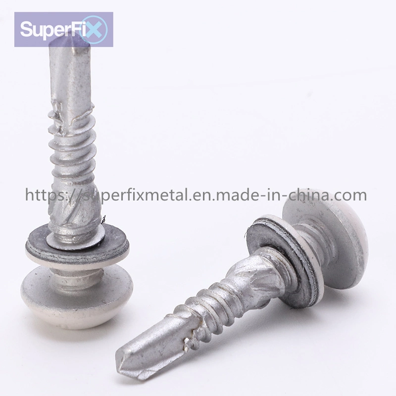 Bi-Metal Screw Pan Head Knurling Shank Double Thread Self Drilling Screw