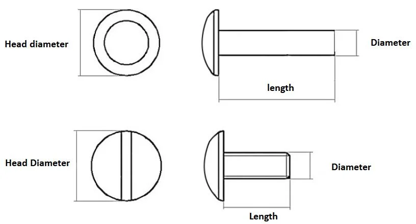 Slot Drive Male and Female Book Screw Sex Chicago Screw Post Binding Screw with Old Brass Plated