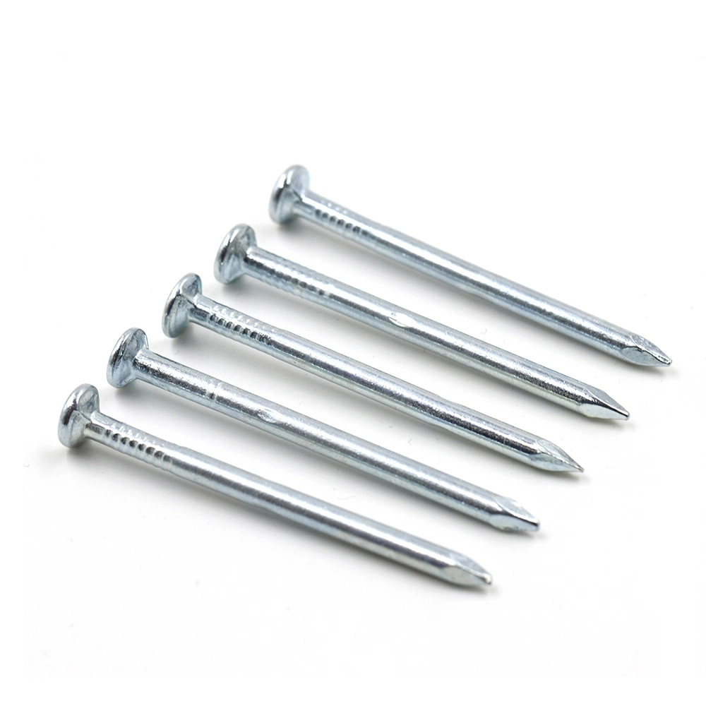 Hot Sale Top Quality High Hardness 1.5&quot;, 2&quot;, 2.5&quot;, 3&quot;, 4&quot; Iron Steel Smooth Shank Building Galvanized Masonry Cement Concrete Nails for Concrete Construction