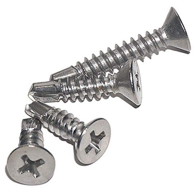 Stainless Steel Cross Mushroom Head Screw Self Tapping Wafer Head Self Drilling Screws