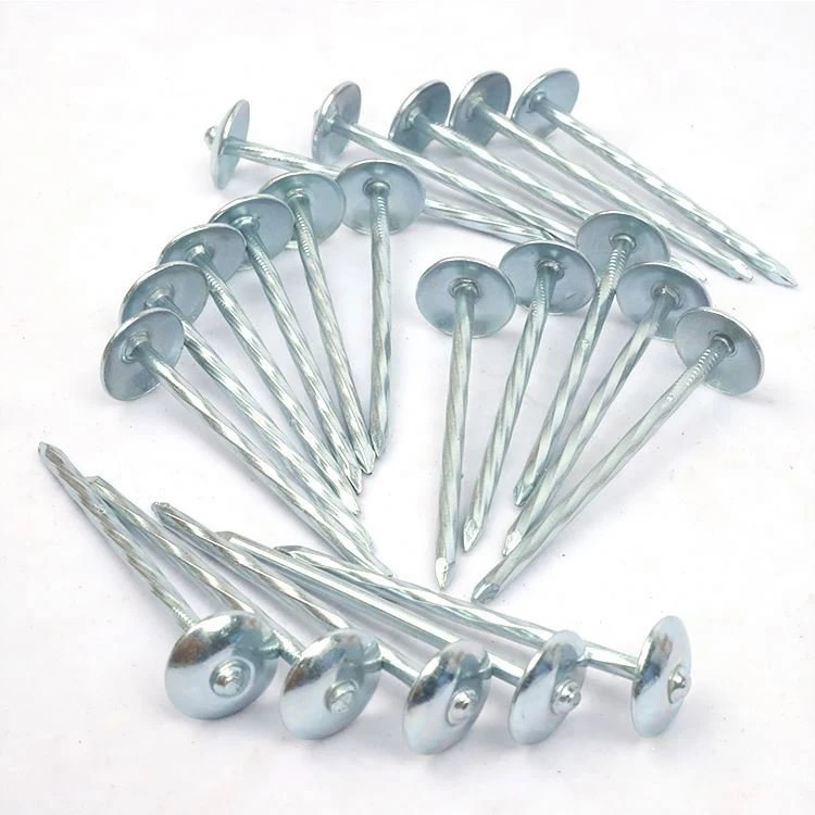 Twist Umbrella Roofing Nails /Roofing Nails with Washer2&quot; 2.5&quot; 3&quot; 9g