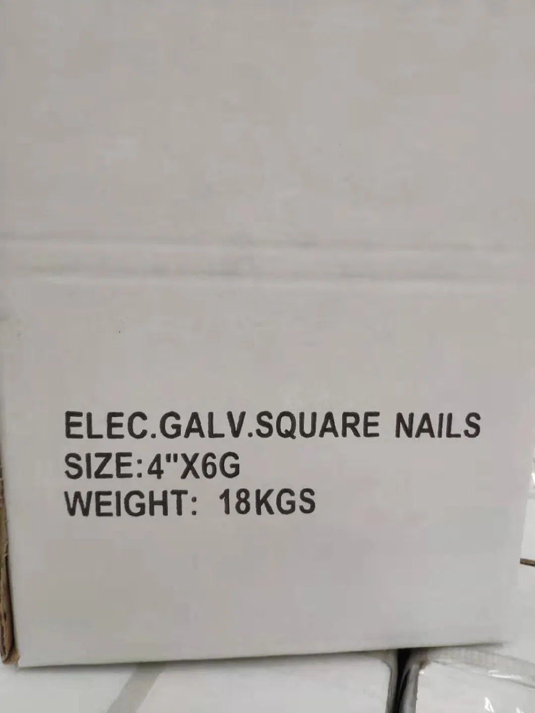 Bwg16-Bwg4 (1.65mm-6.05mm) Electro Galvanized Square Shank Nail Square Boat Nail